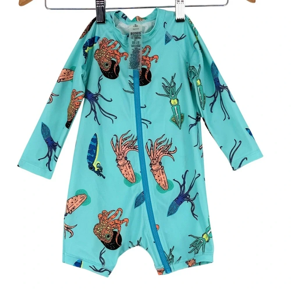 Disney Toy Story Rash Guard & Bonds Sea Creature Swim Romper Set 12-18M 18M